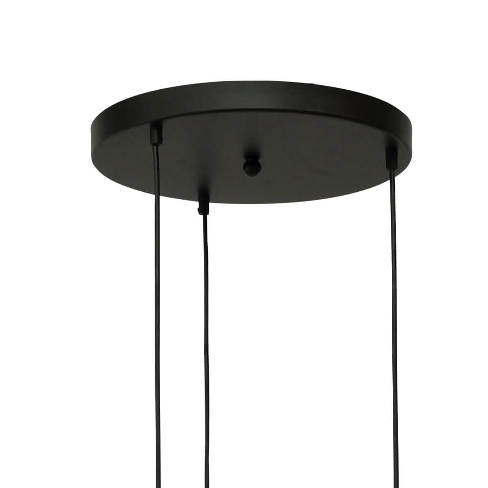 Lampe suspendue Lava 3x verre à fumée Masterlight 8718121286464