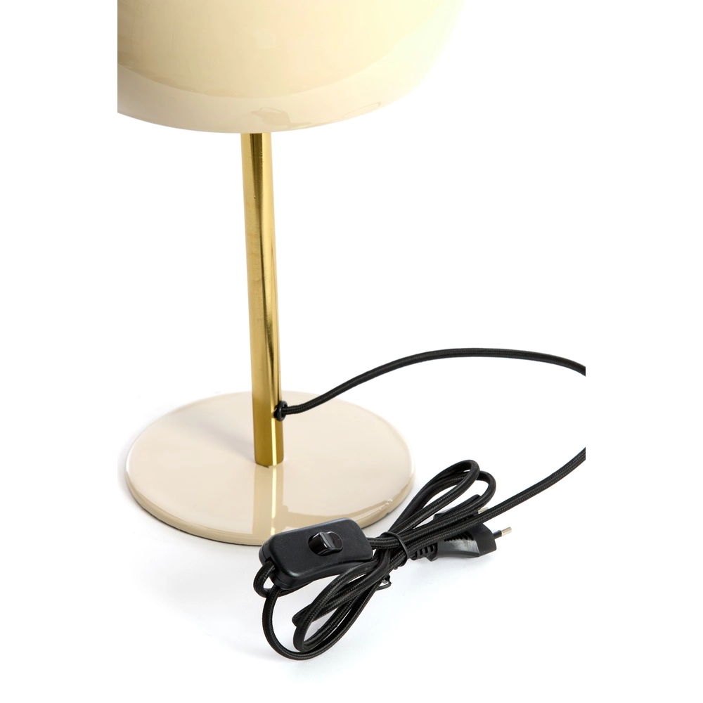 Lampe de table Surin Ø 22cm - gris brillant avec or Light & Living 8717807740924