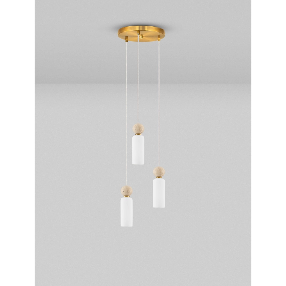 Suspension Filomena Or 3 lumières Lyora 5212017483492