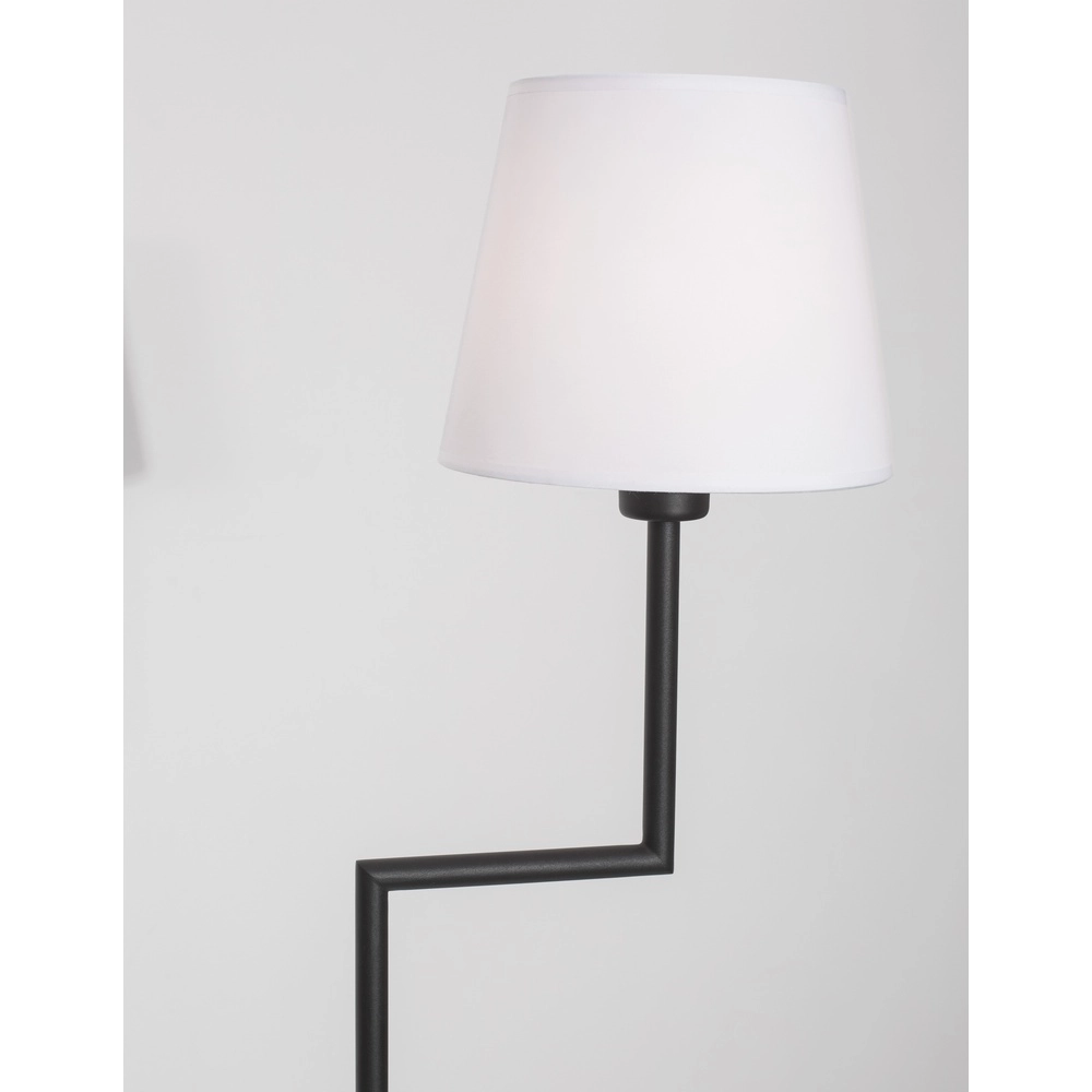 Lampadaire Savona noir avec capuche blanche Lyora 5212017430199