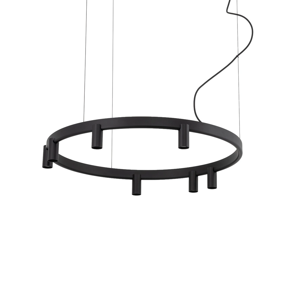 Lampe pendante de conception Fourty noir Ø 80cm