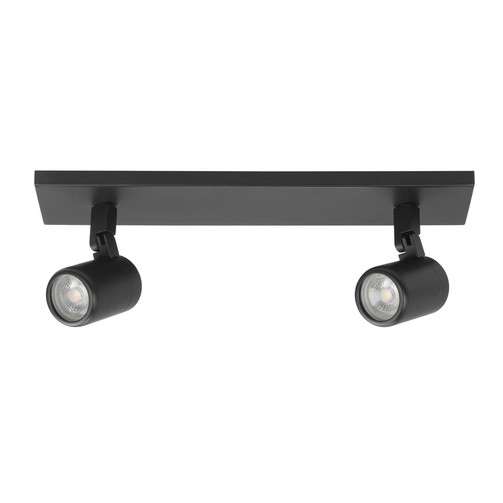 Moquerie Rain Noir 2 lumières droit Moquerie Rain Noir 2 lumières droit