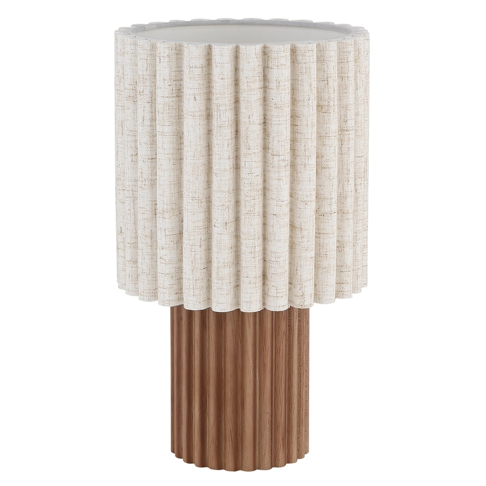 Lampe de table unique Jannie Rond brun Globo 9007371586905