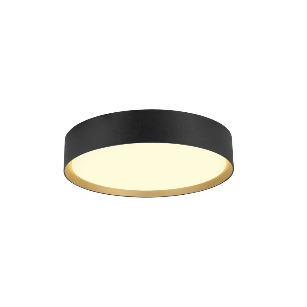 Plafonnier Decona Ø 30cm noir avec or - 3000K/4000K Plafonnier Decona Ø 30cm noir avec or - 3000K/4000K