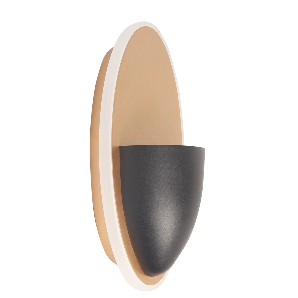 Applique murale design Pisa Noir avec laiton