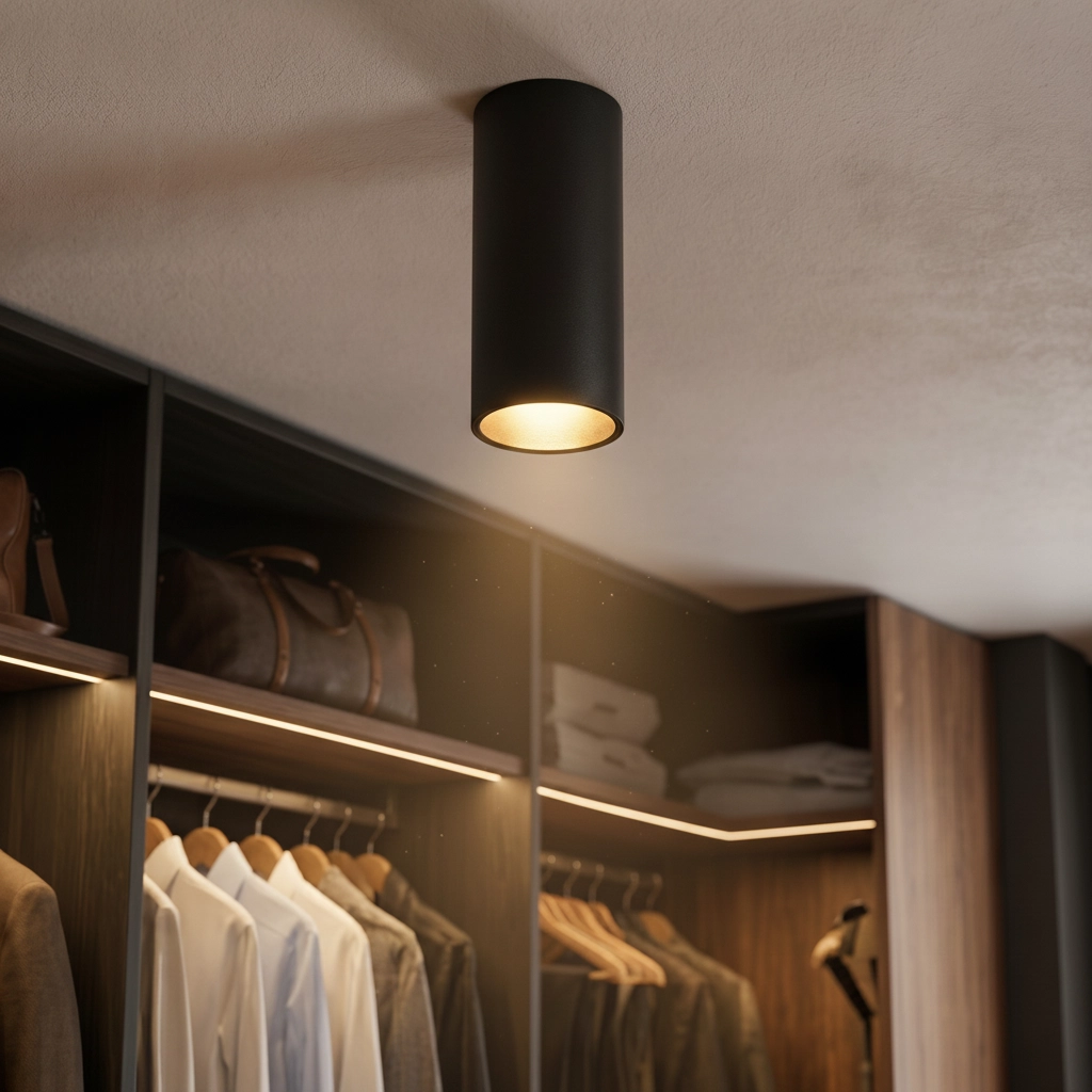 Spot de plafond Mor noir