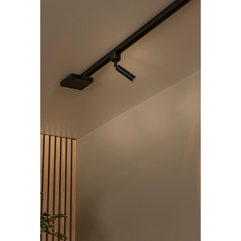 Spot ferroviaire Track Keoni Noir monophasé Lucide 5411212094131