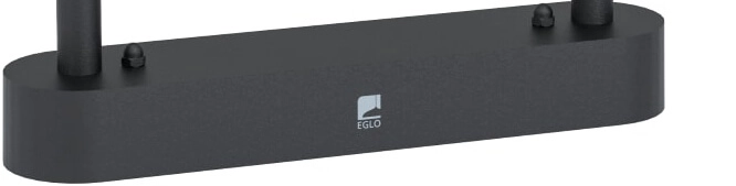 Lampe boule design Prata Vecchia 32 cm noir Eglo 9002759987329