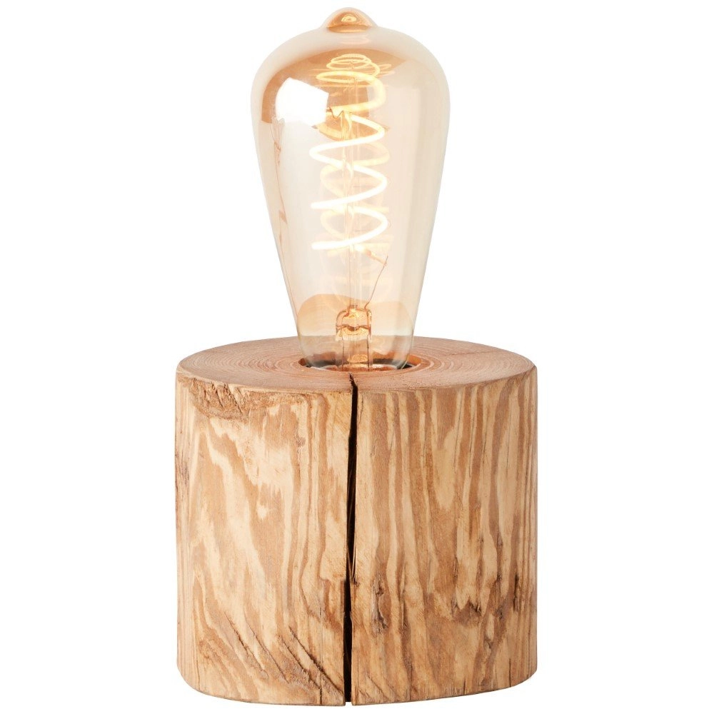 Lampe de table en bois Trabo 10cm bois marron Lampe de table en bois Trabo 10cm bois marron