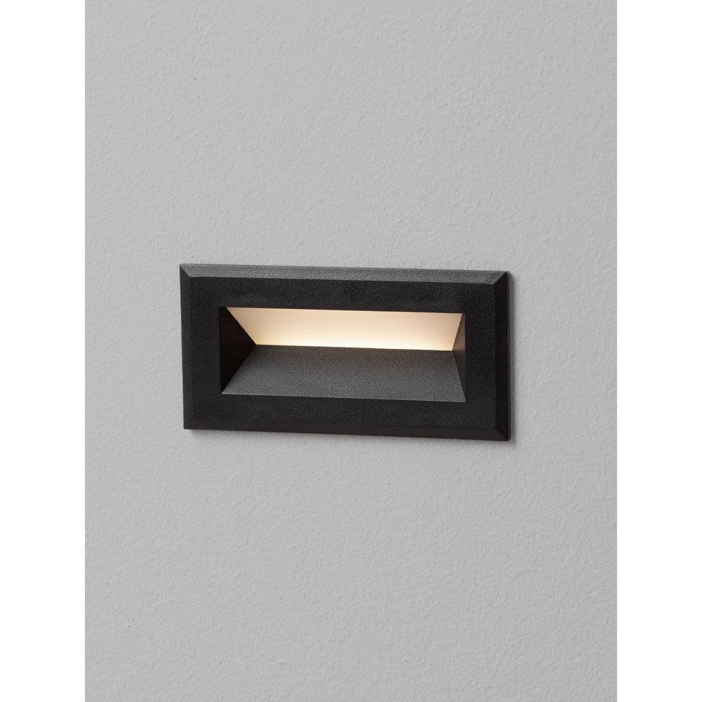 Luminaire encastré design Vivion noir Lyora 5212017453655