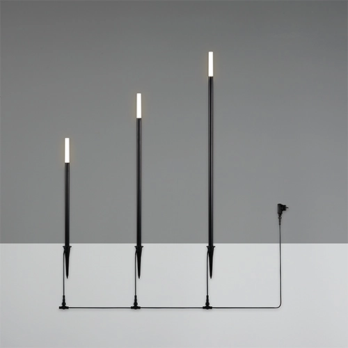 Lampe de jardin Stick Noir