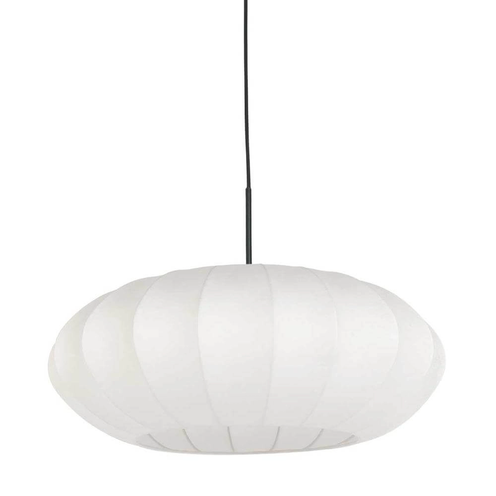 Suspension Sparkled Light noir avec capuche blanche