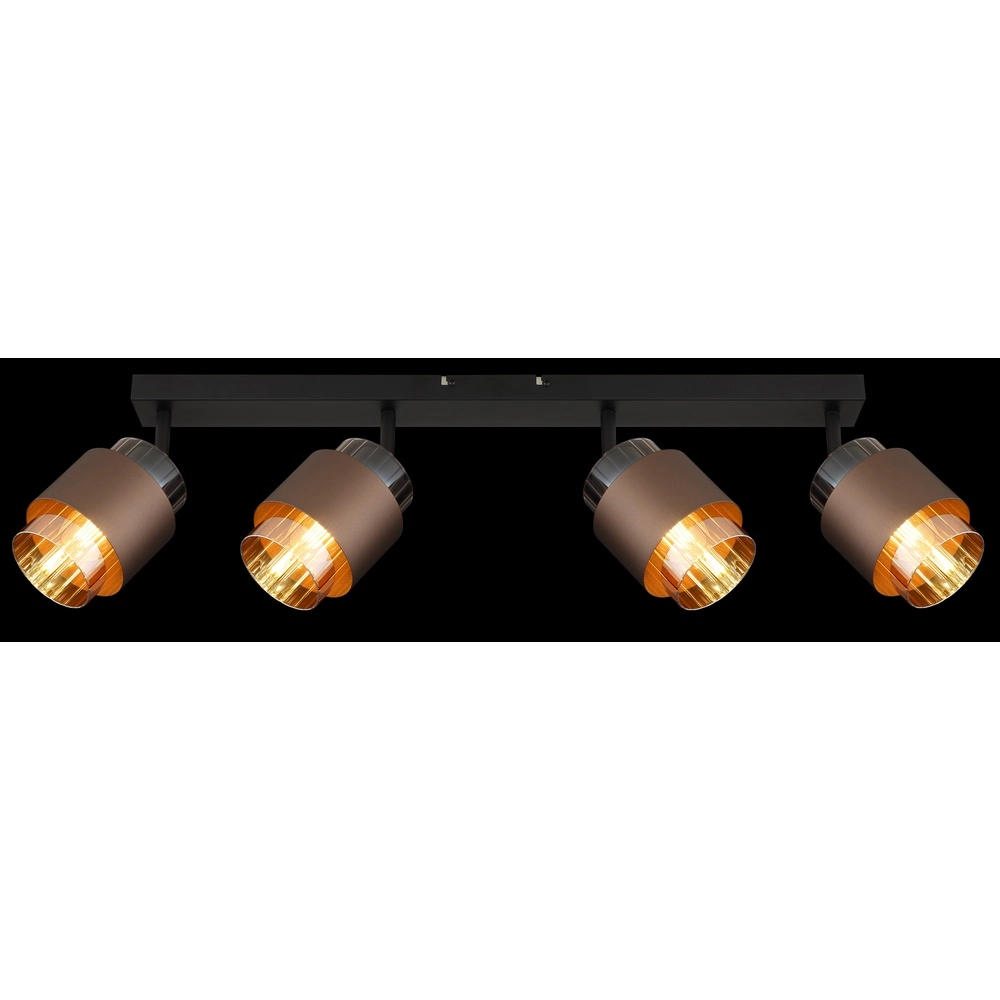 Lampe de plafond à design Milley Noir à 4 lumières Globo 9007371589340