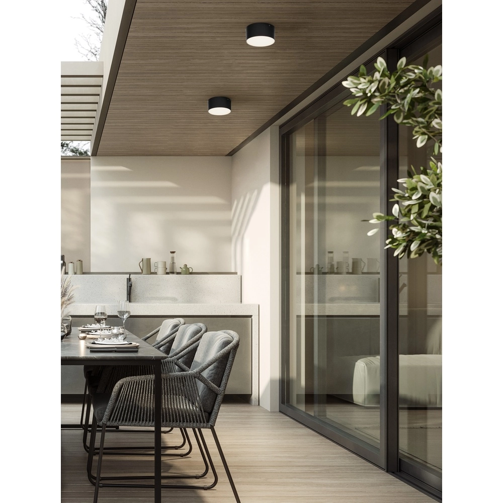 Plafonnier rond Judi Ø 12cm anthracite Lyora 5212017453815