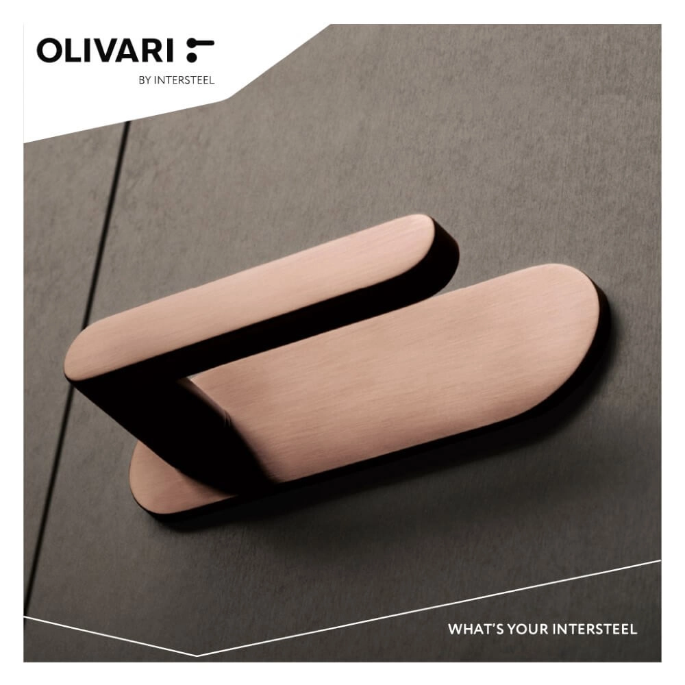 Poignée Link Bouclier horizontal bronze mat Olivari 8714186545850