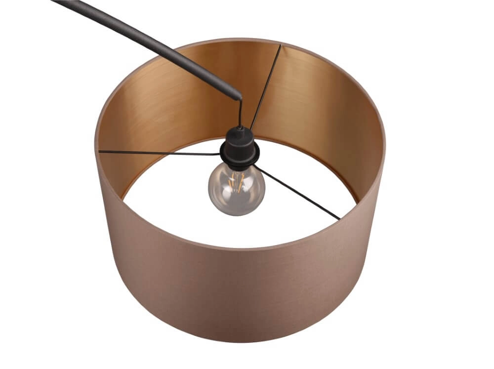 Lampe à arc Mansur noir Trio 4017807574524