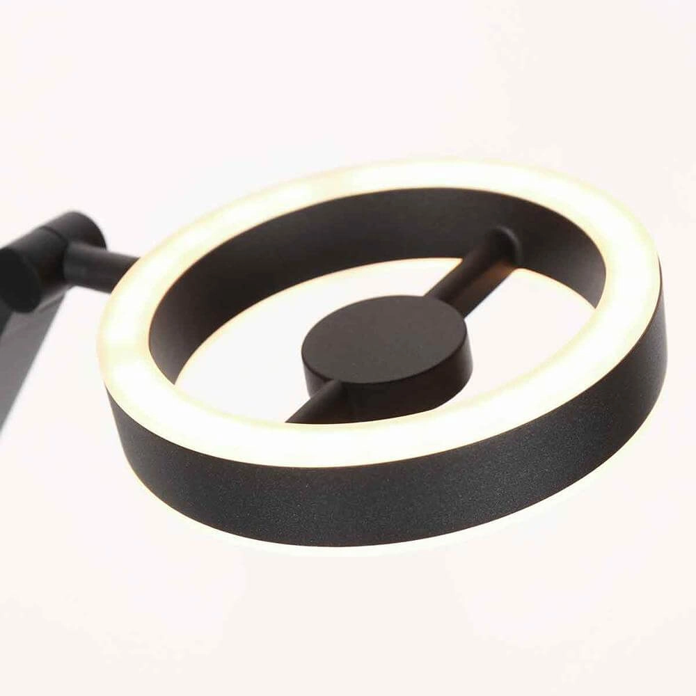 Lampe de table Ringlux noir Steinhauer 8712746176667