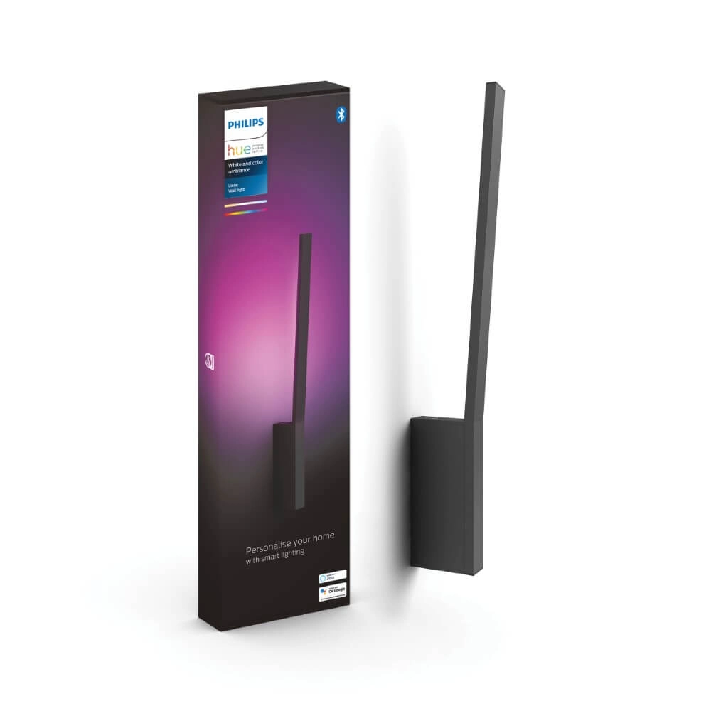 Applique rétro-éclairage Hue Liane - White and Color noir Philips 8719514343429