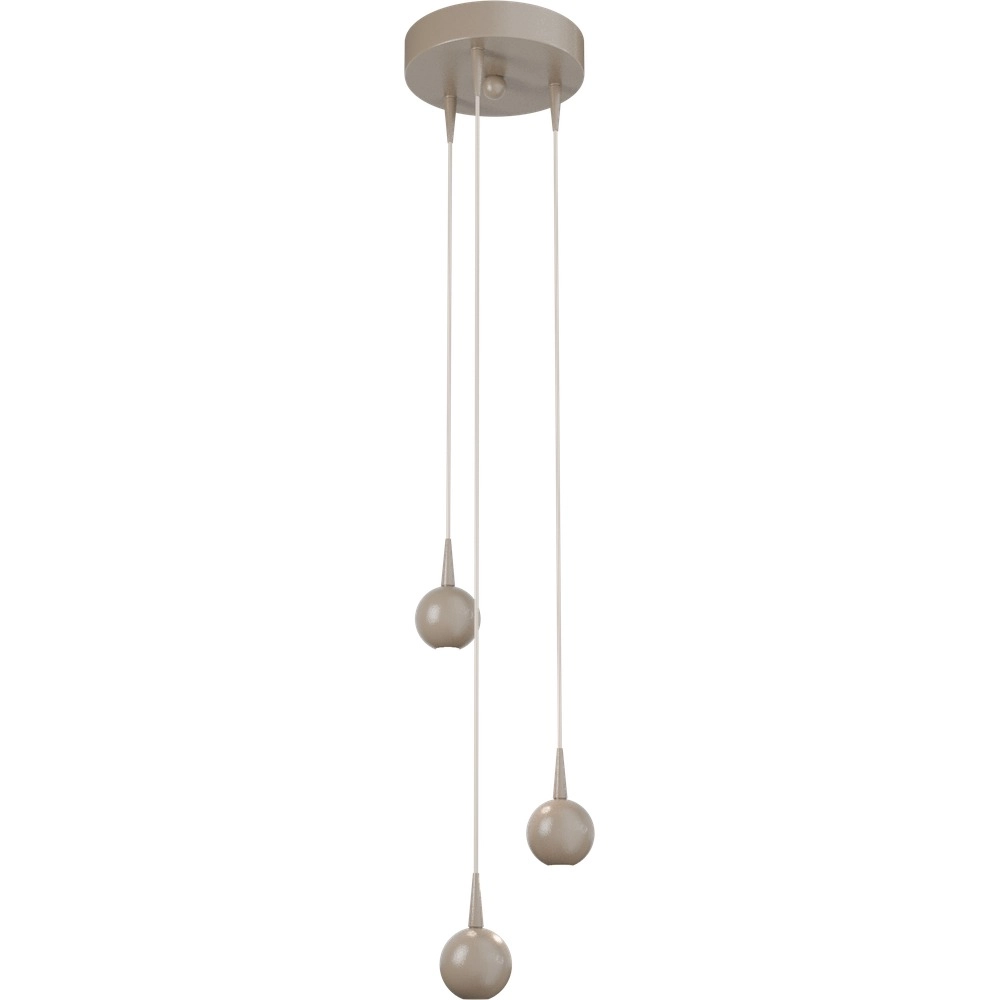 Lampe pendante à 3 lampes Talana terra beige Ø 17cm DTW