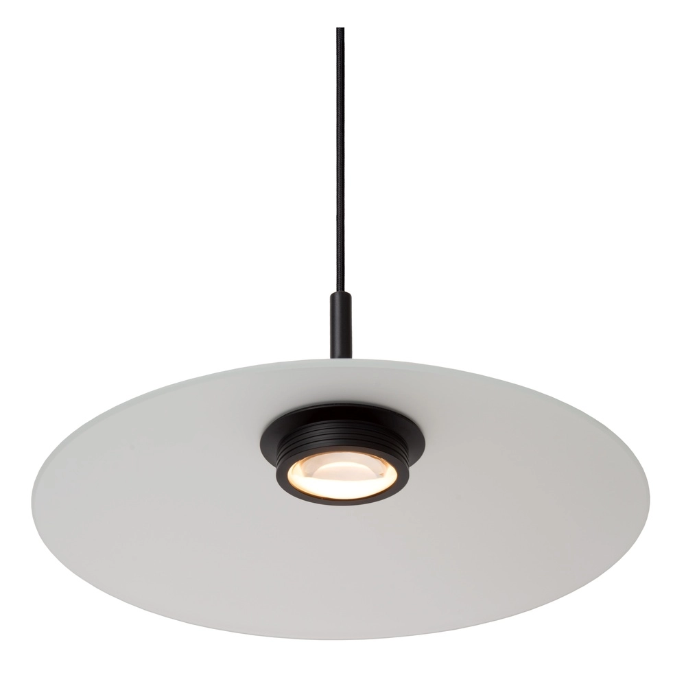 Lampe suspendue élégante Menga Ø verre blanc de 40 cm Premium by Lucide 5411212251183
