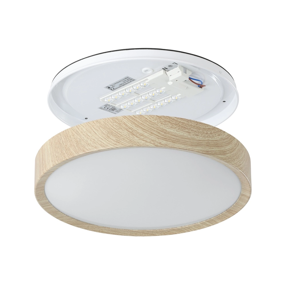 Lumière LED de plafond Musurita Aspect bois - Ø 34cm Eglo 9008606304318