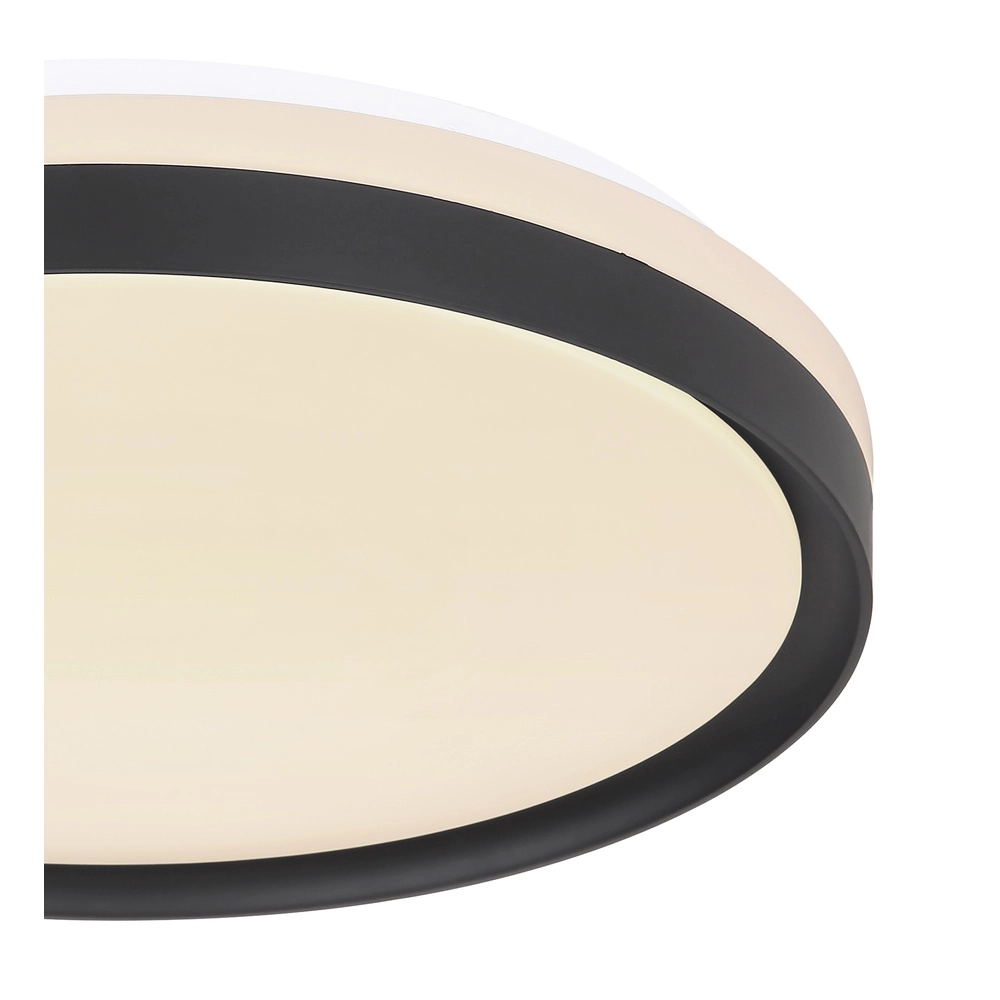 Éclairage de plafond Sonny noir avec blanc Ø 39cm Globo 9007371424832