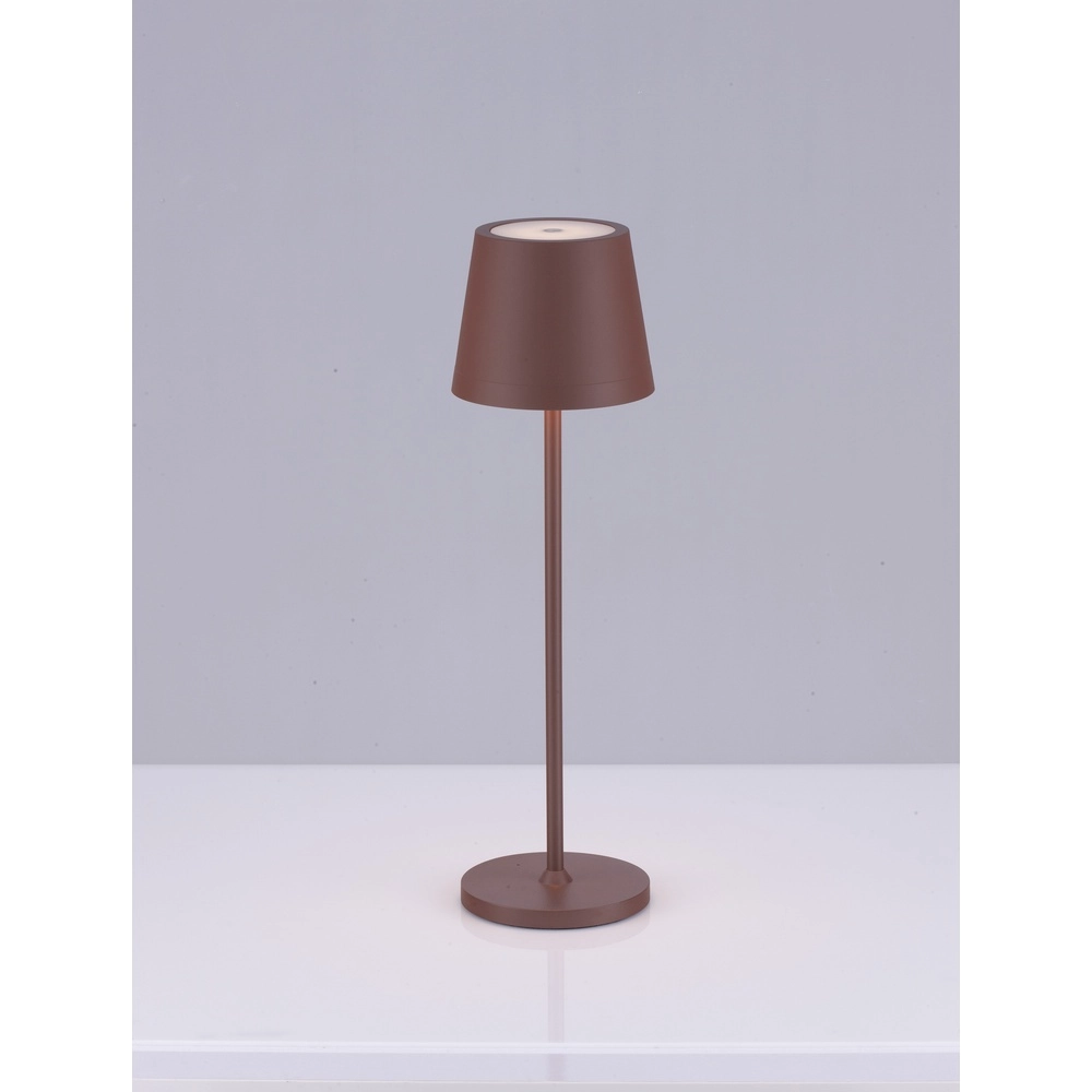Lampe de table rechargeable Seina Brun rouille Lyora 5212017444424
