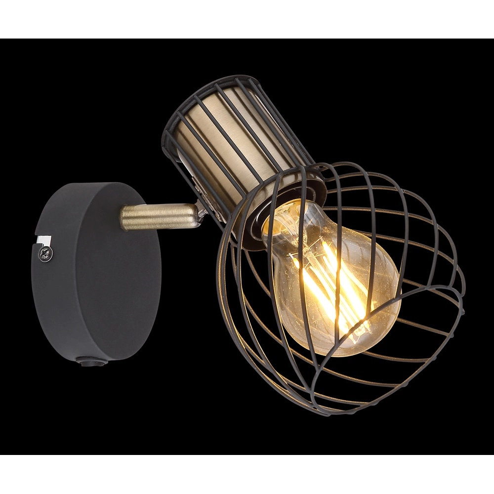 Lampe murale Argusto Noir Globo 9007371387717