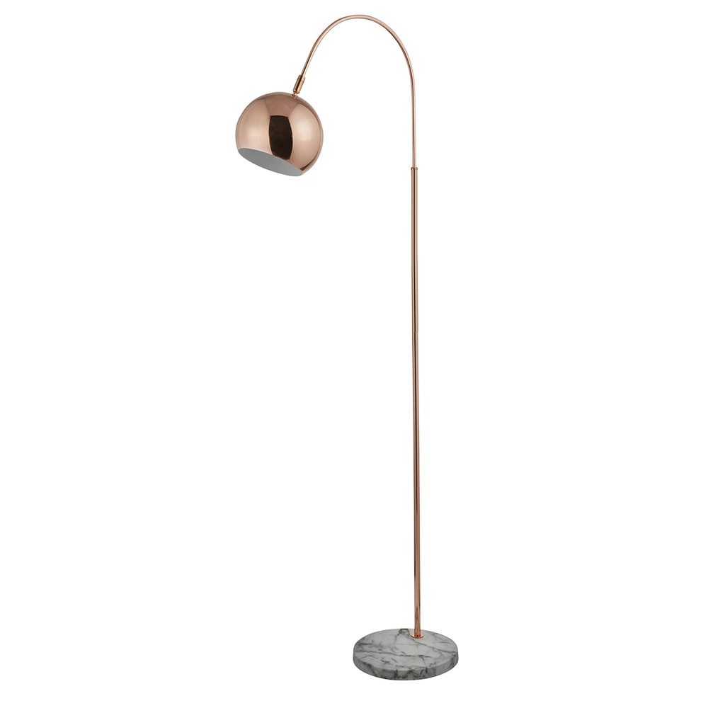 Lampe de pied Alana Cuivre avec base en marbre Searchlight 5,05342E+12