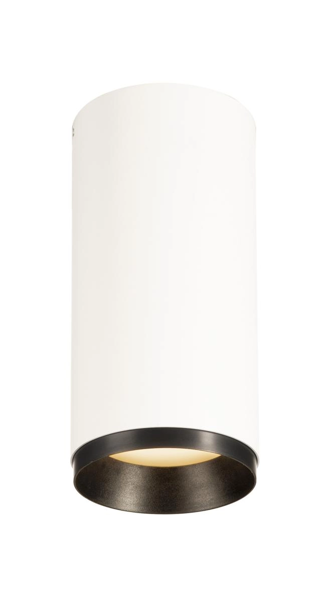 Spot en saillie Numinos M cylindre blanc/noir 3000K - 24 deg