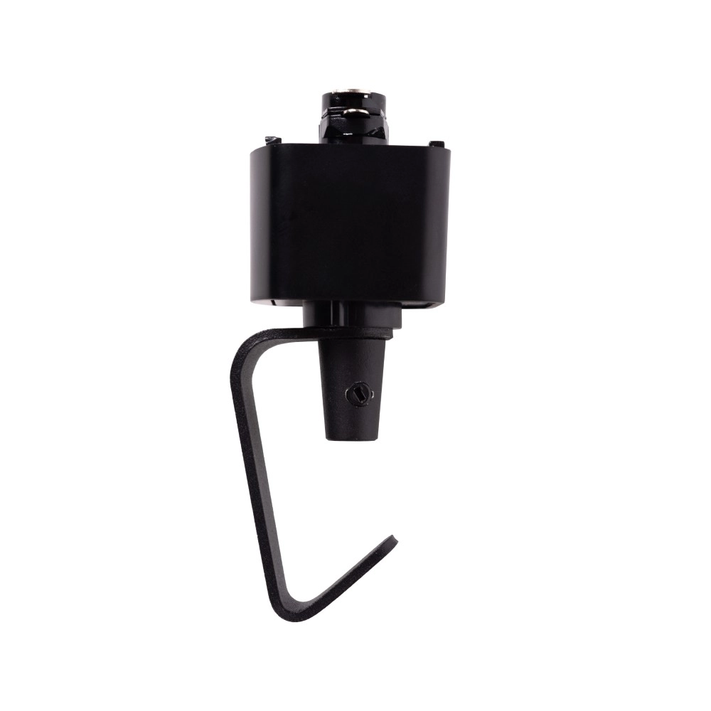 Adaptateur de lampe suspendue à rail Track Noir monophasé
