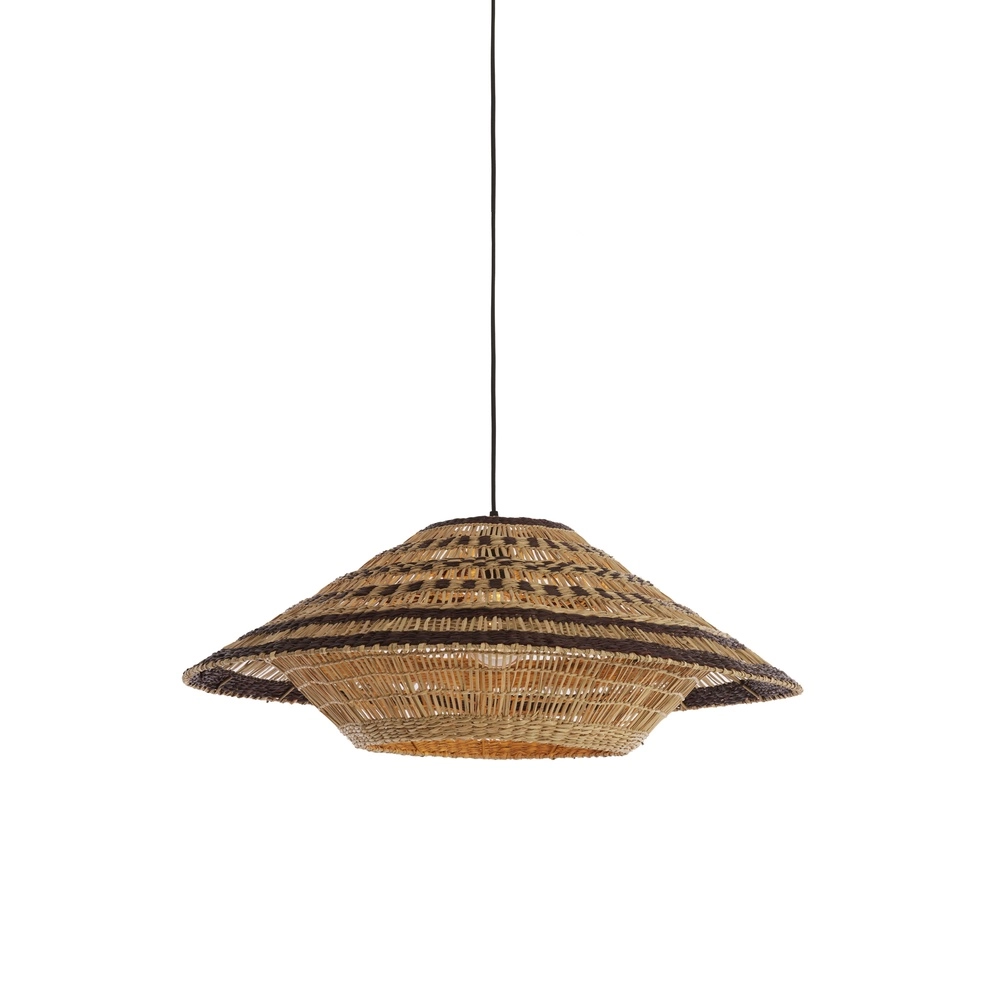 Lampe suspendue Owana Ø 80 cm de rotin brun Light & Living 8717807836801