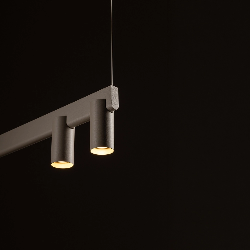 Lampe pendante de conception Fourty Brun sable 7 clairs Lyora 5903139122948