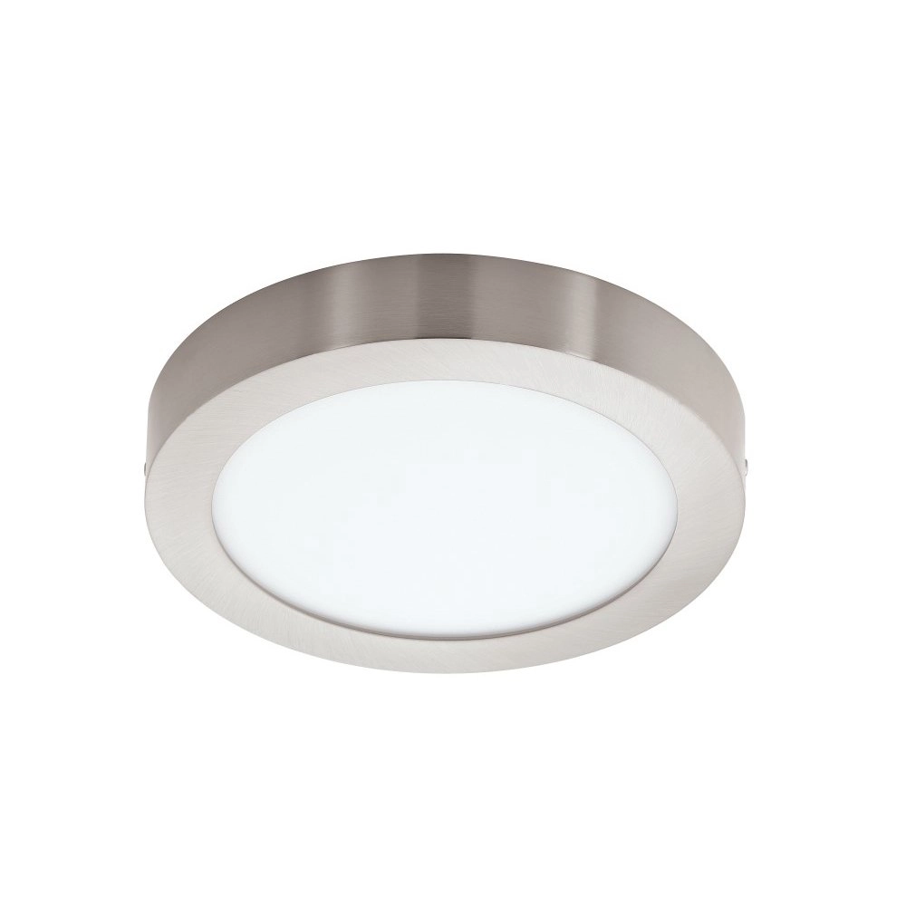 LED plafonnier Fueva-C Round 30cm nickel mat