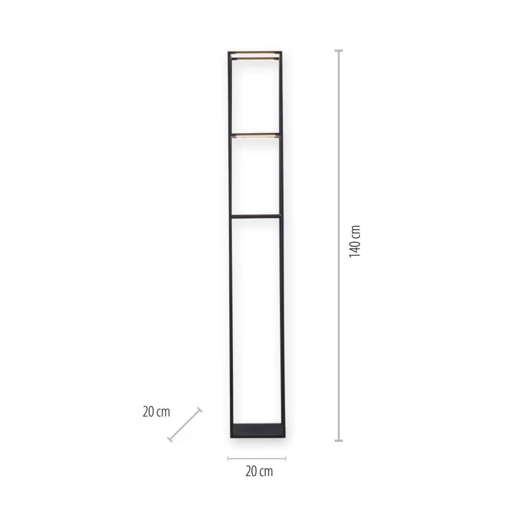 Lampadaire élégant Contura noir Paul Neuhaus 4012248361009