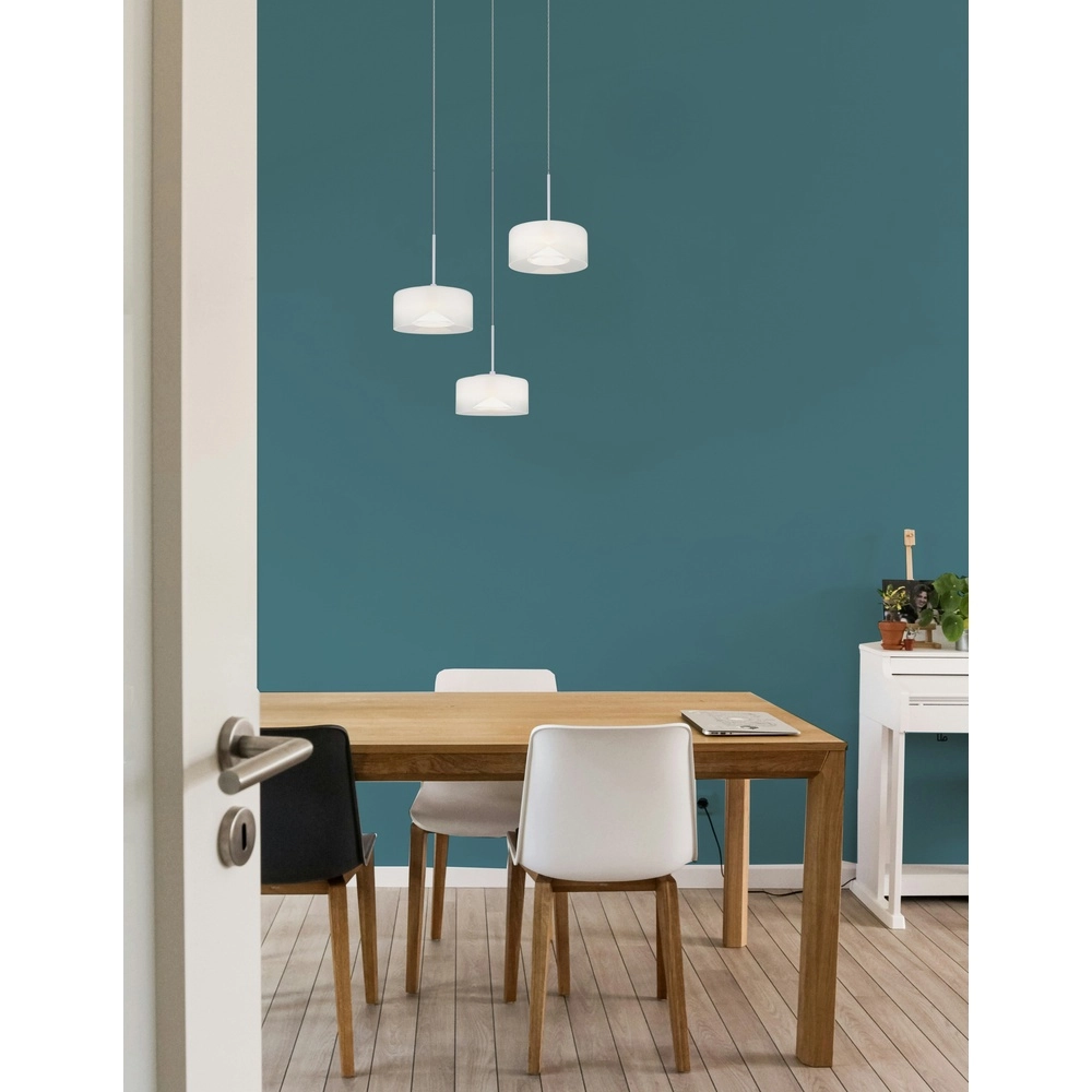 Lampe pendante de conception Belinda Blanc à 3 lumières Globo 9007371533312