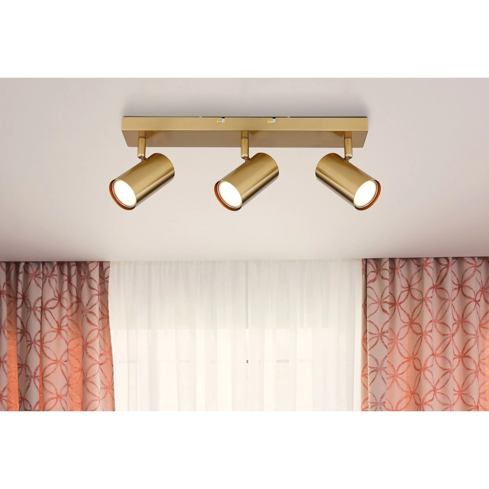 Lampe de plafond à 3 lampes Robby Or Globo 9007371458073