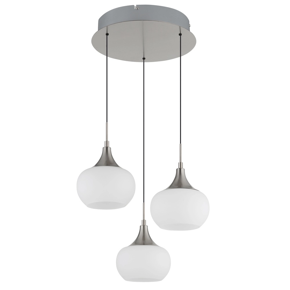 Lampe pendante de conception Lui Nickel 3-léger Globo 9007371589593