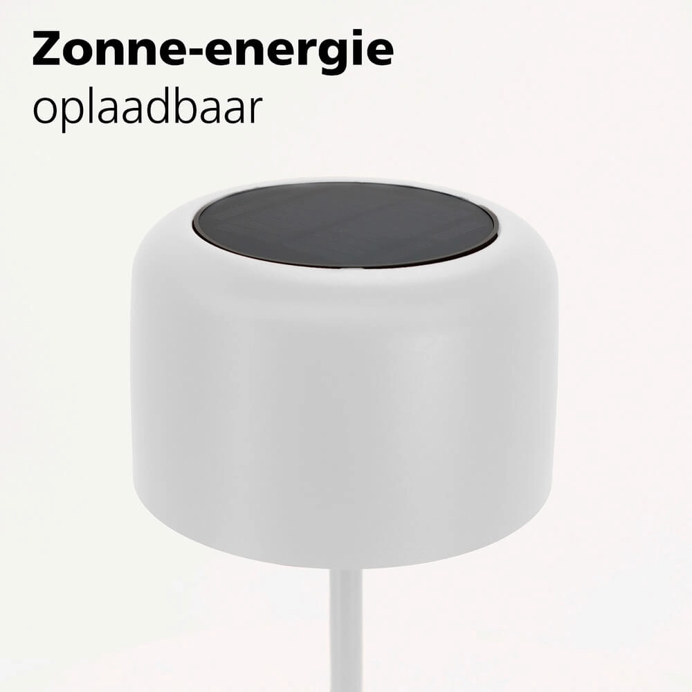 Lampe de patio élégante Roccanova Solaire Blanc avec USB Eglo 9008606355082