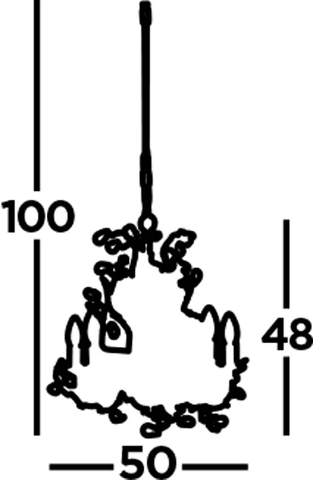 Lustre classique Almandite 5 lumières Ø 50cm Searchlight 5013874337641