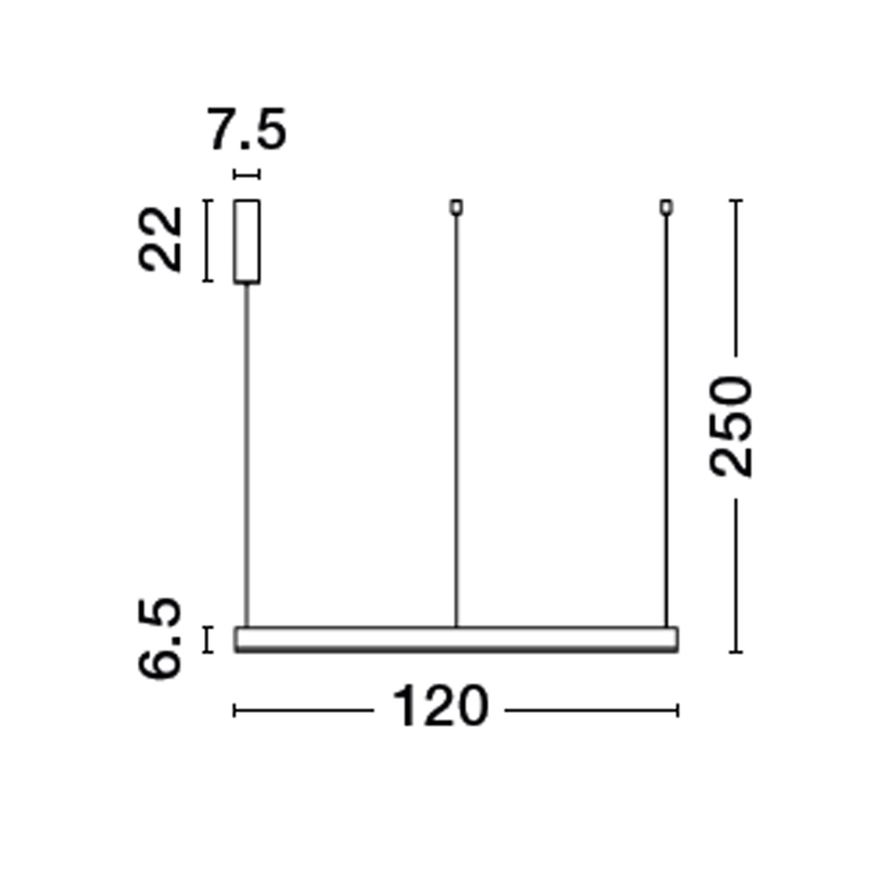 Suspension Motif or Ø 120cm 3000K Lyora 5212017439277