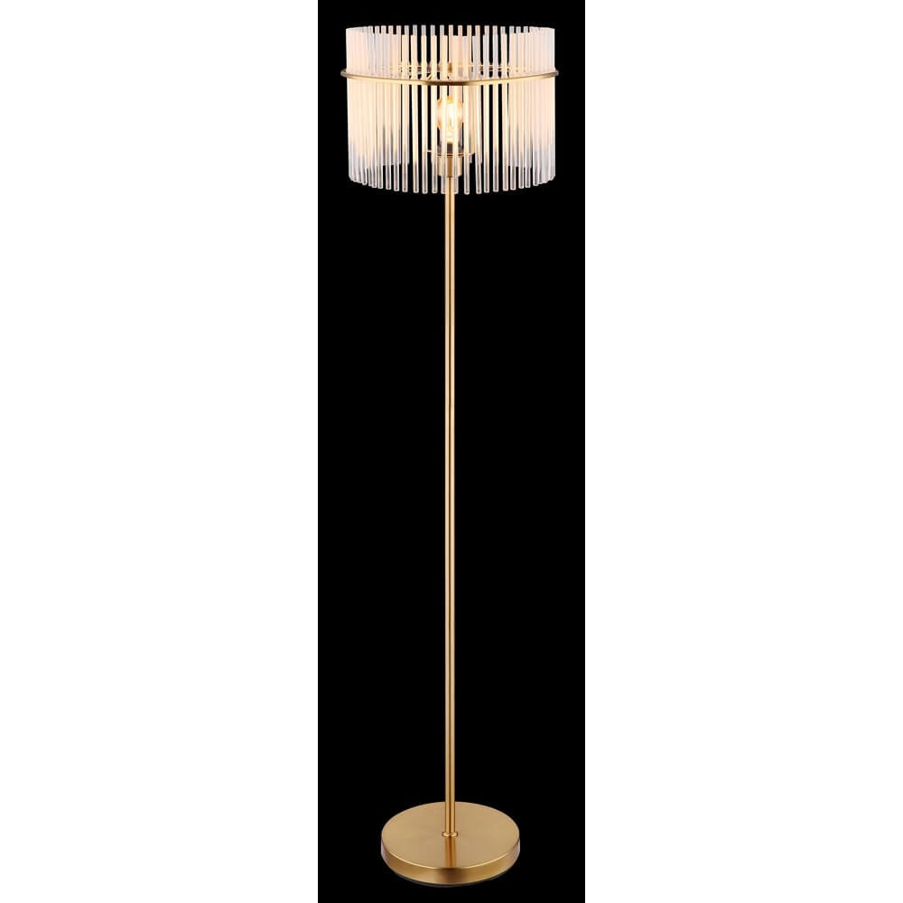 Lampadaire doré Gorley avec verre Ø 38cm Globo 9007371446810