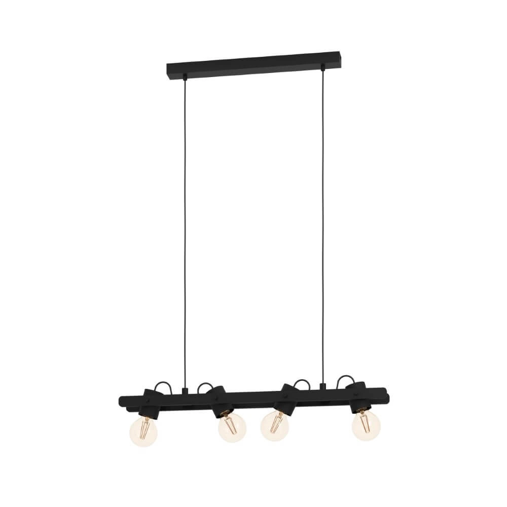 Lampe suspendue 4 lumières Plimsoll noir