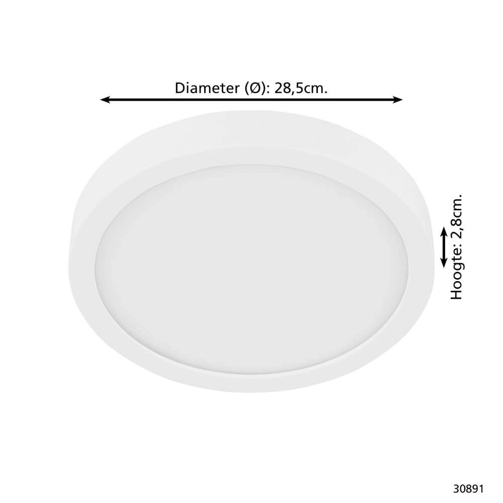 Plafonnier blanc Fueva 5 4000K blanc Eglo 9002759308919