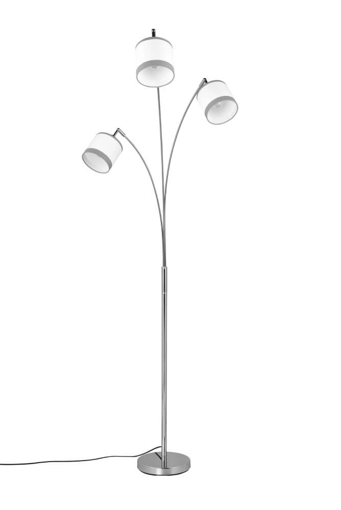 Lampe sur pied Davos blanc à 3 lumières Trio 4017807574296