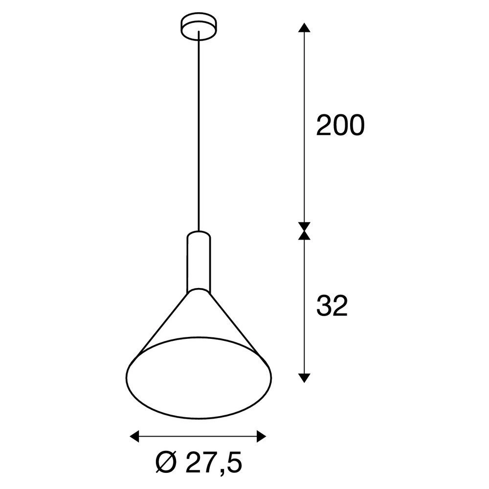 Lampe à suspension Phelia Ø 27,5cm SLV 4024163231435