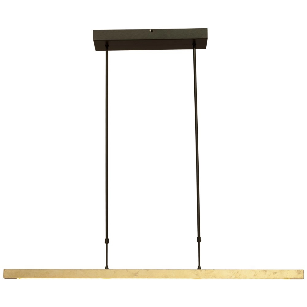 Lampe suspendue noire Real 3 avec de l'or 100cm Masterlight 8718121220468