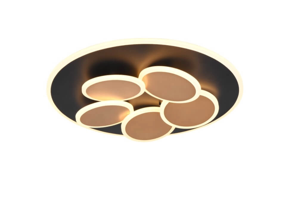 Plafonnier moderne Mandala noir Ø 48cm