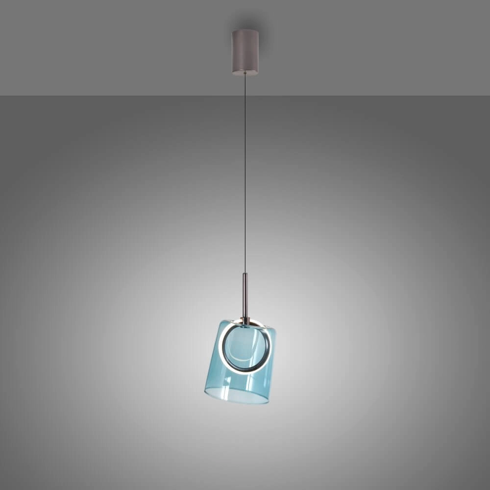 Lampe suspendue Zula bleu Paul Neuhaus 4012248383599