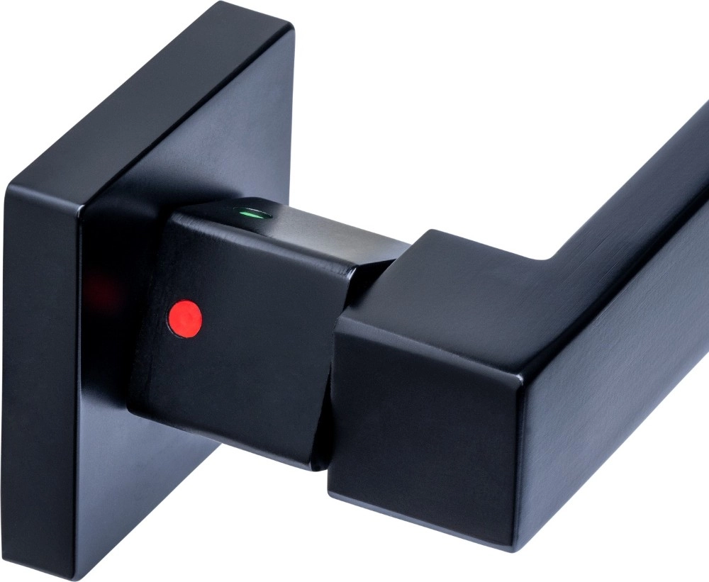 Poignée de porte noire Cunera Mécanisme de blocage Intersteel 8714186839058